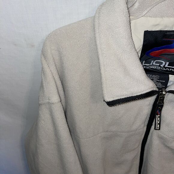 Liquid Snowboarding Men’s Fleece Jacket Size Large Beige Outdoors Athleisure - Picture 5 of 12